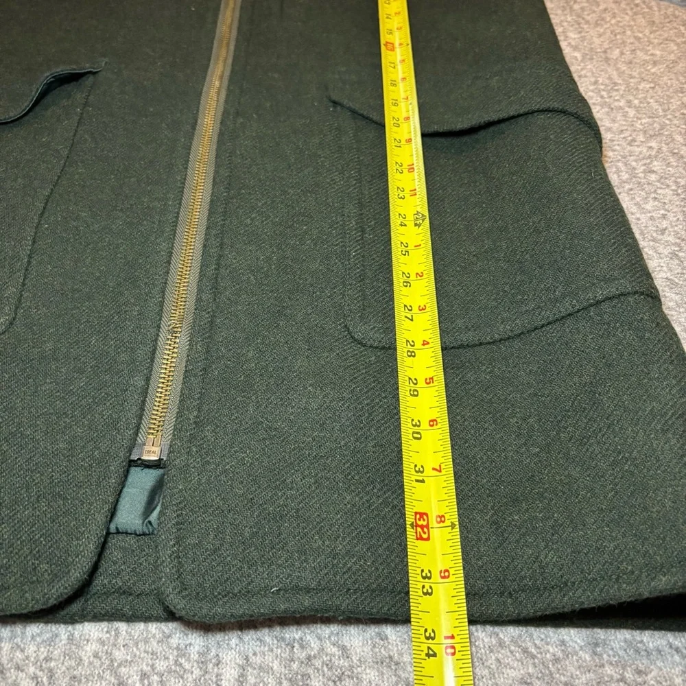 Madewell Lynnford Coat Wool Cashmere Forest Green Small New FLAWED
